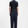 Slim-Fit-Poloshirt mit Kontraststreifen aus merzerisierter Baumwolle Slim-Fit-Poloshirt mit Kontraststreifen aus merzerisierter Baumwolle