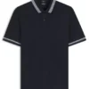 Slim-Fit-Poloshirt mit Kontraststreifen aus merzerisierter Baumwolle Slim-Fit-Poloshirt mit Kontraststreifen aus merzerisierter Baumwolle