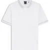 Slim-Fit-Poloshirt mit Kontraststreifen aus merzerisierter Baumwolle Slim-Fit-Poloshirt mit Kontraststreifen aus merzerisierter Baumwolle