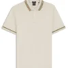 Slim-Fit-Poloshirt mit Kontraststreifen aus merzerisierter Baumwolle Slim-Fit-Poloshirt mit Kontraststreifen aus merzerisierter Baumwolle