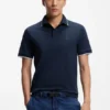 Slim-Fit-Poloshirt mit Logo-Patch aus Stretch-Baumwolle