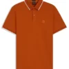 Slim-Fit-Poloshirt mit Logo-Patch aus Stretch-Baumwolle
