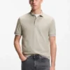Slim-Fit-Poloshirt mit Logo-Patch aus Stretch-Baumwolle
