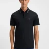 Slim-Fit-Poloshirt mit Logo-Patch aus Stretch-Baumwolle
