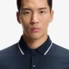 Slim-Fit-Poloshirt mit Logo-Patch aus Stretch-Baumwolle