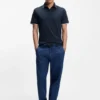 Slim-Fit-Poloshirt mit Logo-Patch aus Stretch-Baumwolle