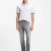 Slim-Fit-Poloshirt mit Logo-Patch aus Stretch-Baumwolle