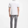Slim-Fit-Poloshirt mit Logo-Patch aus Stretch-Baumwolle