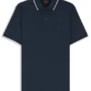 Slim-Fit-Poloshirt mit Logo-Patch aus Stretch-Baumwolle