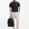 Slim-Fit-Poloshirt mit Streifenbesatz aus merzerisierter Baumwolle