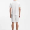 Slim-Fit-Poloshirt mit Streifenbesatz aus merzerisierter Baumwolle