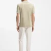 Slim-Fit-Poloshirt mit Streifenbesatz aus merzerisierter Baumwolle Slim-Fit-Poloshirt mit Streifenbesatz aus merzerisierter Baumwolle