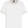 Slim-Fit-Poloshirt mit Streifenbesatz aus merzerisierter Baumwolle