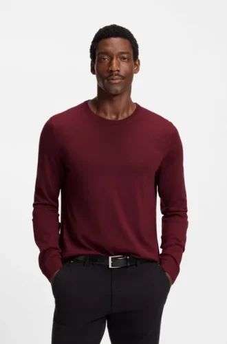 Slim-Fit-Pullover aus Merinowolle