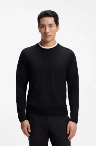 Slim-Fit-Pullover aus Merinowolle