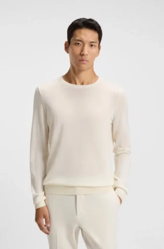 Slim-Fit-Pullover aus Merinowolle