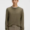 Slim-Fit-Pullover aus Merinowolle