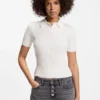 Slim-Fit-Pullover mit Rippbündchen und Polokragen