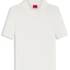 Slim-Fit-Pullover mit Rippbündchen und Polokragen