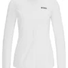 Slim-Fit-Reitbluse aus Materialmix Slim-Fit-Reitbluse aus Materialmix