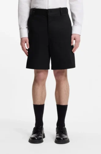 Slim-Fit-Shorts aus merzerisierter Stretch-Baumwolle