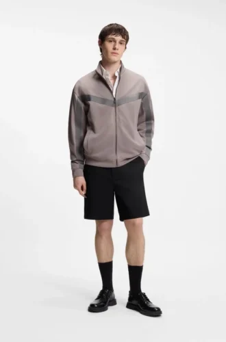 Slim-Fit-Shorts aus merzerisierter Stretch-Baumwolle