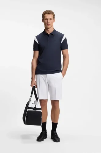 Slim-Fit-Shorts aus wasserabweisendem Stretchstoff
