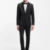 Slim-Fit-Smoking-Hose aus Schurwoll-Serge