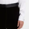 Slim-Fit-Smokinghose aus Baumwollsamt