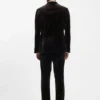 Slim-Fit-Smokingjacke aus Baumwollsamt