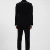 Slim-Fit-Smokingjacke aus Baumwollsamt