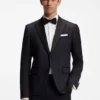 Slim-Fit-Smokingjacke aus Serge aus Schurwolle