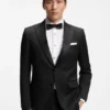 Slim-Fit-Smokingjacke aus Serge aus Schurwolle