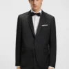 Slim-Fit-Smokingjacke aus Serge aus Schurwolle
