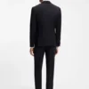 Slim-Fit-Smokingjacke aus Serge aus Schurwolle