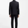 Slim-Fit-Smokingjacke aus Serge aus Schurwolle