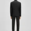 Slim-Fit-Smokingjacke aus Serge aus Schurwolle