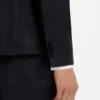 Slim-Fit-Smokingjacke aus Serge aus Schurwolle