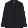 Slim-Fit-Smokingjacke aus Serge aus Schurwolle