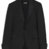 Slim-Fit-Smokingjacke aus Serge aus Schurwolle