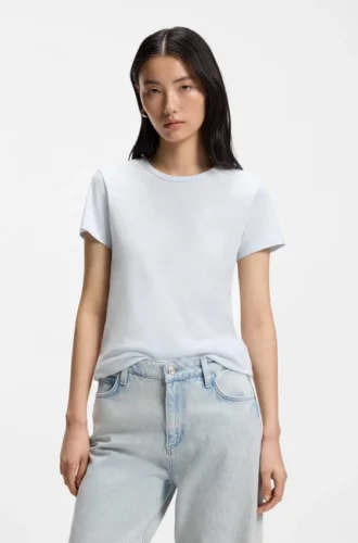 Slim-Fit-T-Shirt aus Baumwolljersey mit Double-B-Monogramm