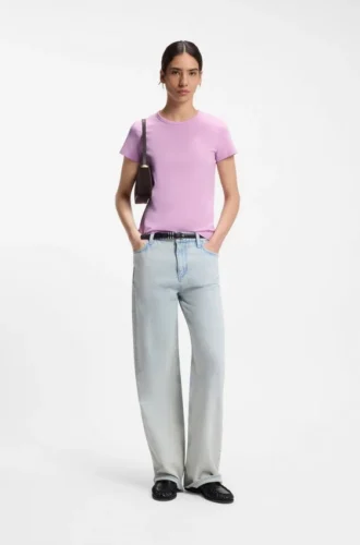 Slim-Fit-T-Shirt aus Baumwolljersey mit Double-B-Monogramm