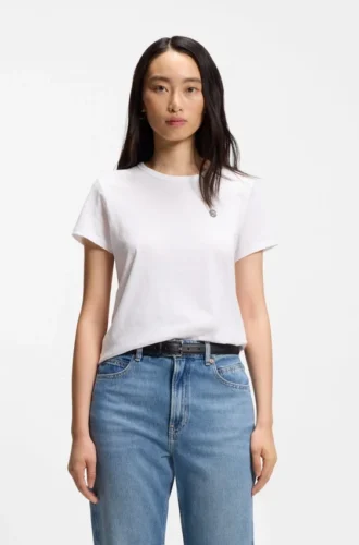 Slim-Fit-T-Shirt aus Baumwolljersey mit Logo-Motiv
