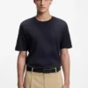 Slim-Fit-T-Shirt aus merzerisierter Baumwolle Slim-Fit-T-Shirt aus merzerisierter Baumwolle