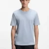 Slim-Fit-T-Shirt aus merzerisierter Baumwolle Slim-Fit-T-Shirt aus merzerisierter Baumwolle