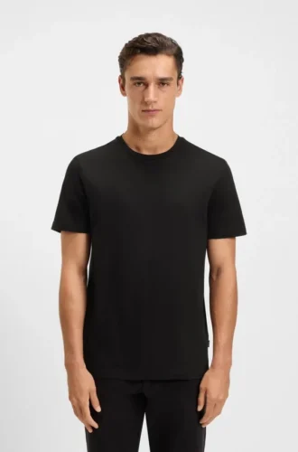 Slim-Fit-T-Shirt aus merzerisierter Baumwolle