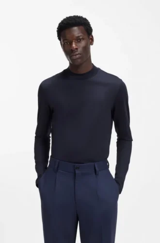 Slim-Fit-T-Shirt aus merzerisierter Baumwolle