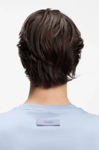 Slim-Fit-T-Shirt aus merzerisierter Baumwolle