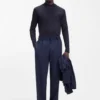 Slim-Fit-T-Shirt aus merzerisierter Baumwolle