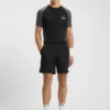 Slim-Fit-T-Shirt aus Mesh-Jersey mit Colour-Blocking